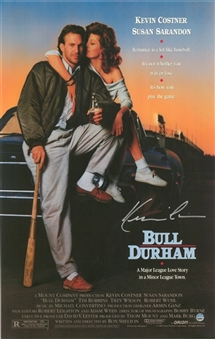 Kevin Costner Signed "Bull Durham" 11x17 Poster (Steiner)